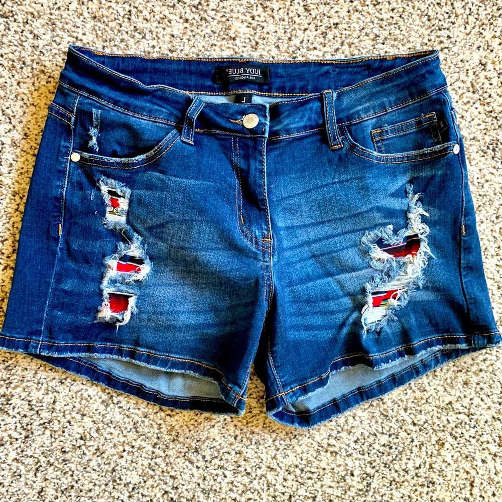 Judy Blue Distressed Denim Shorts